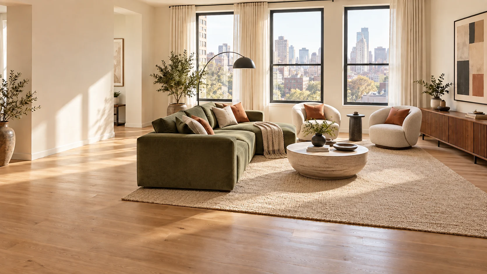 Alternative living room furniture arrangement