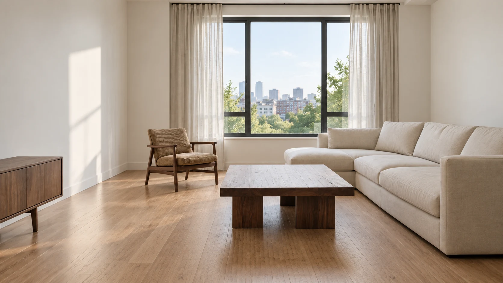 Same living room before decoration