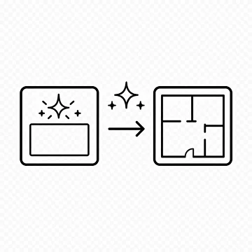 AI tool transforming an inspiration image into an interior design concept